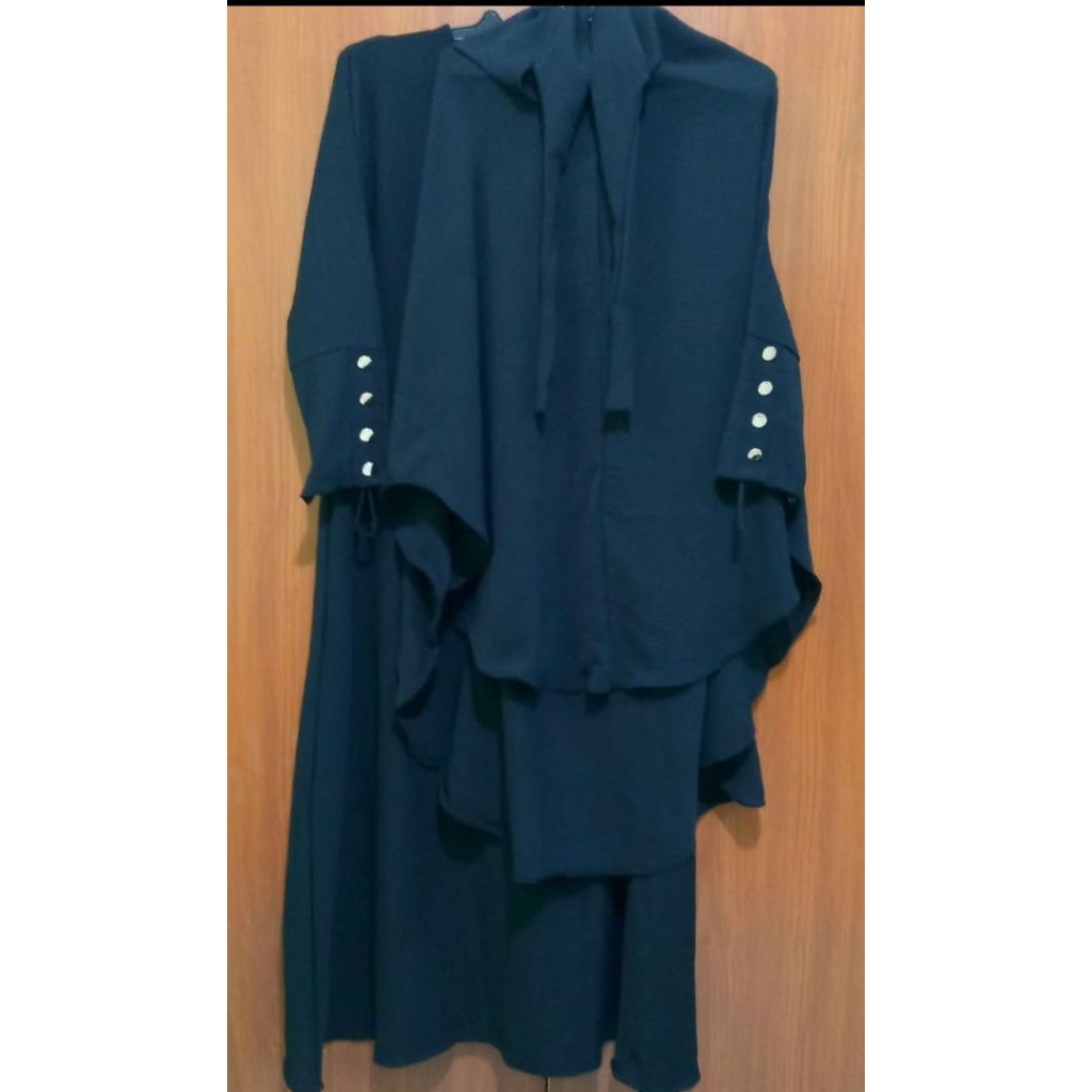Gamis syar'i satu set +cadar
