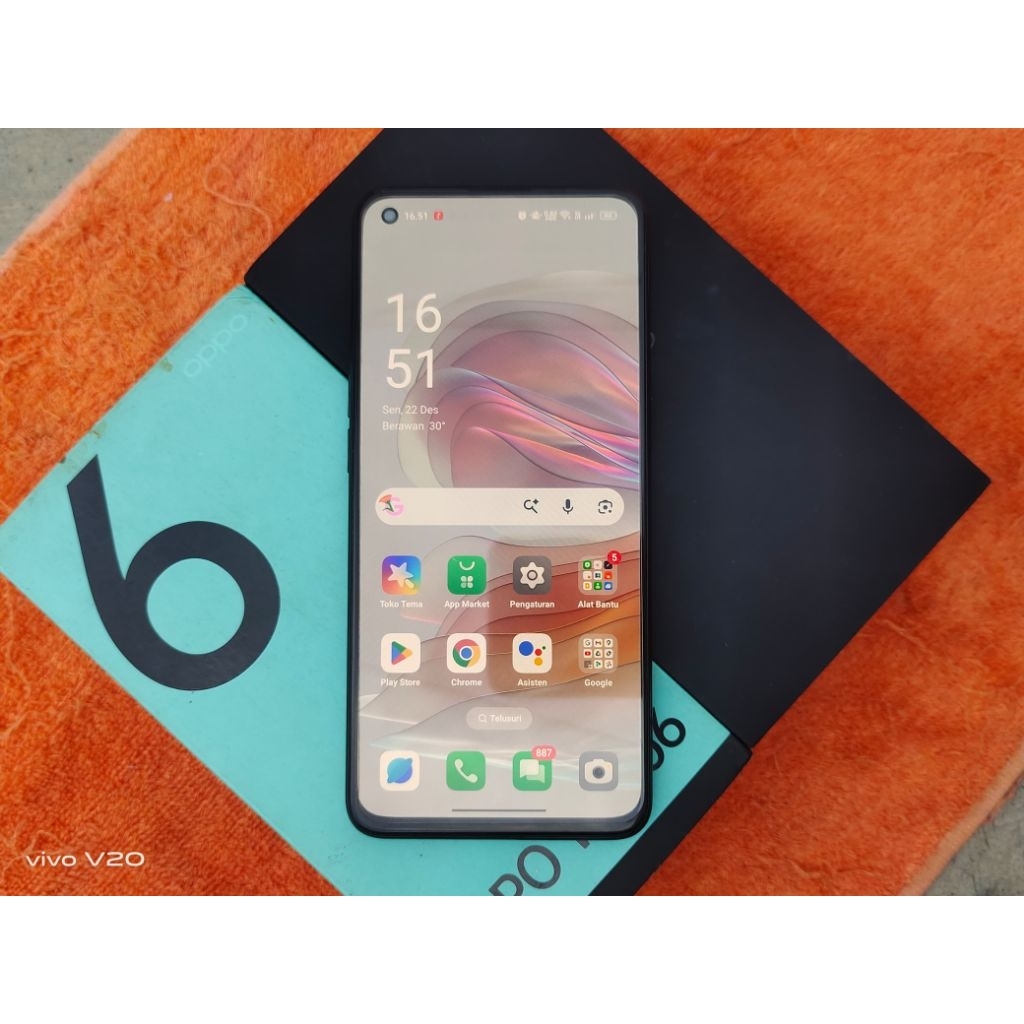 Oppo Reno 6 4g 8/128gb Second