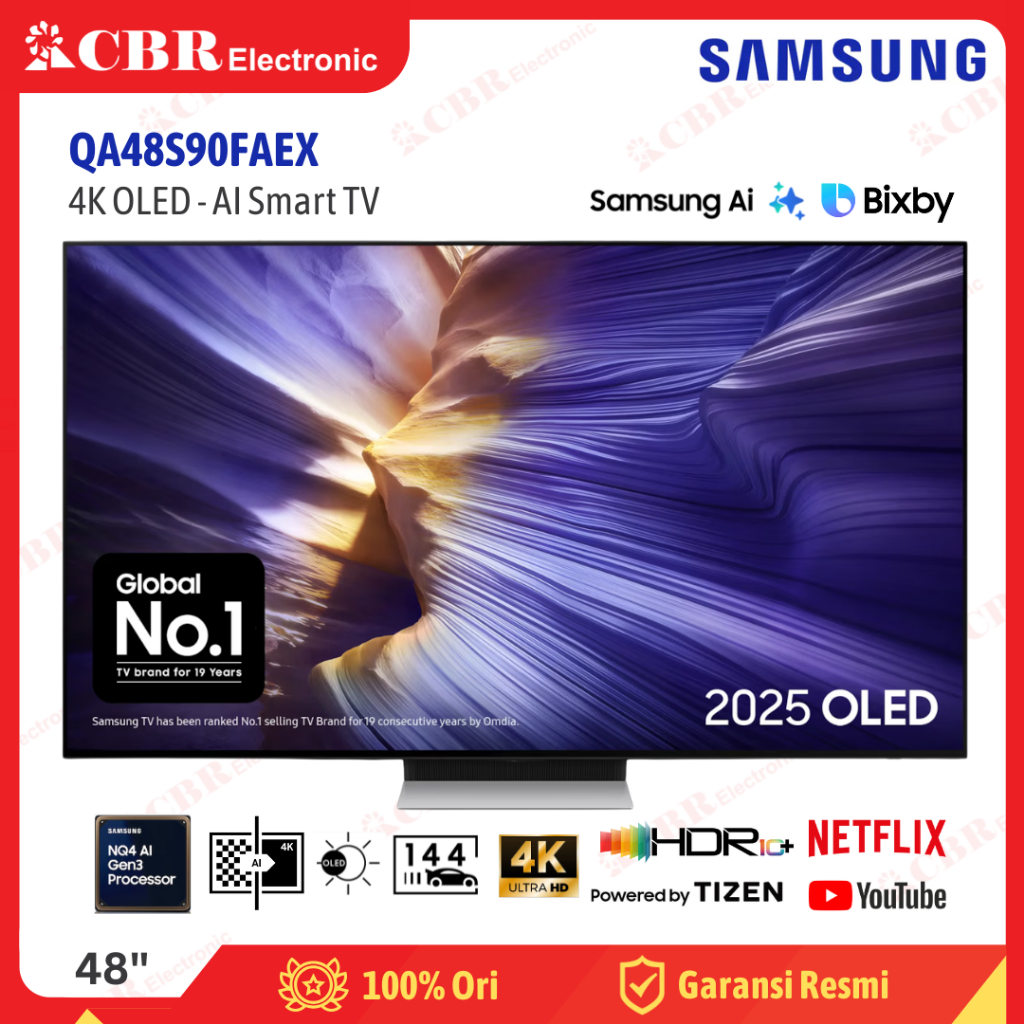 TV SAMSUNG 48 Inch LED QA48S90FAEX (OLED  – Smart TV)