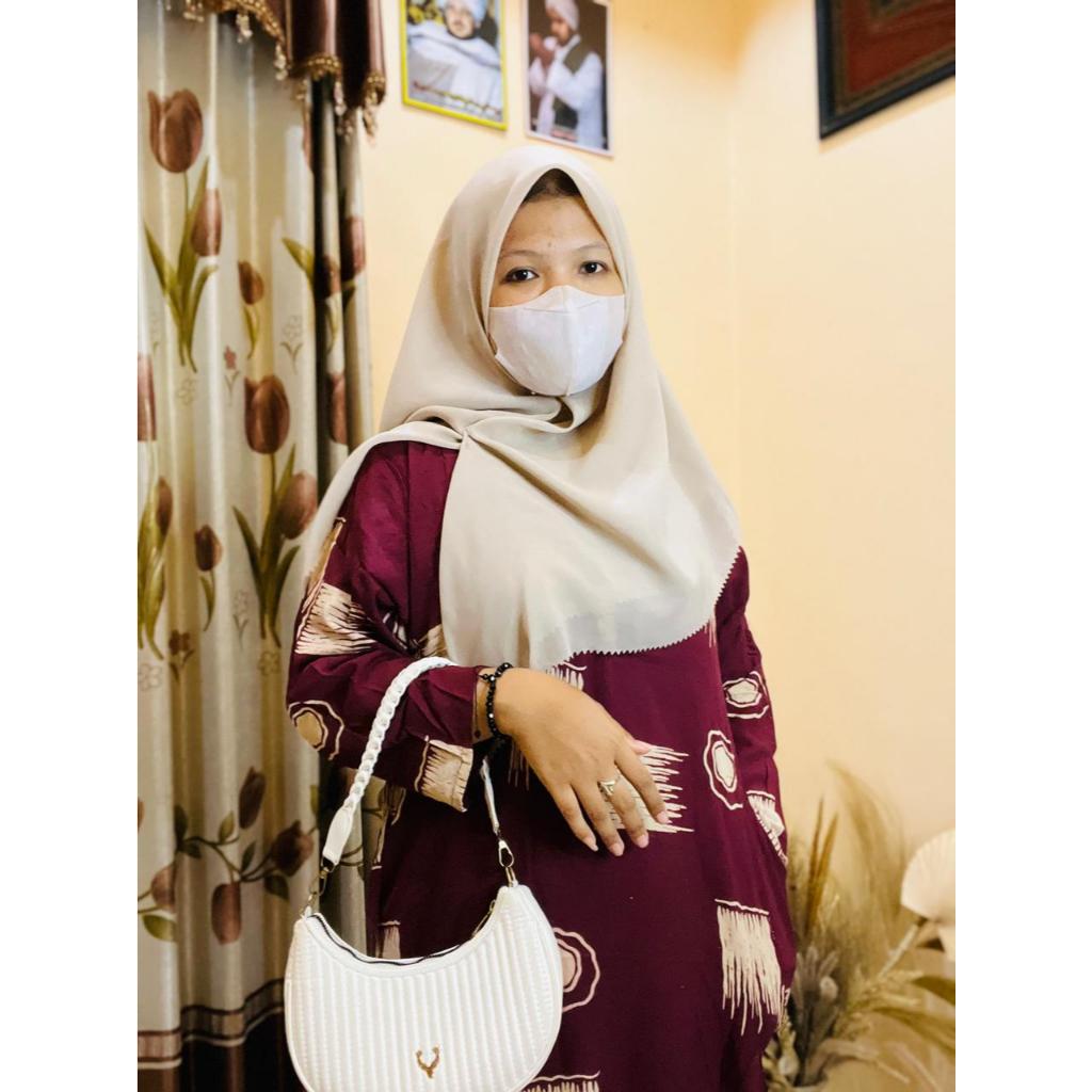 Daster Wanita Kekinian Lengan Panjang Ld 110 Rayon Santung