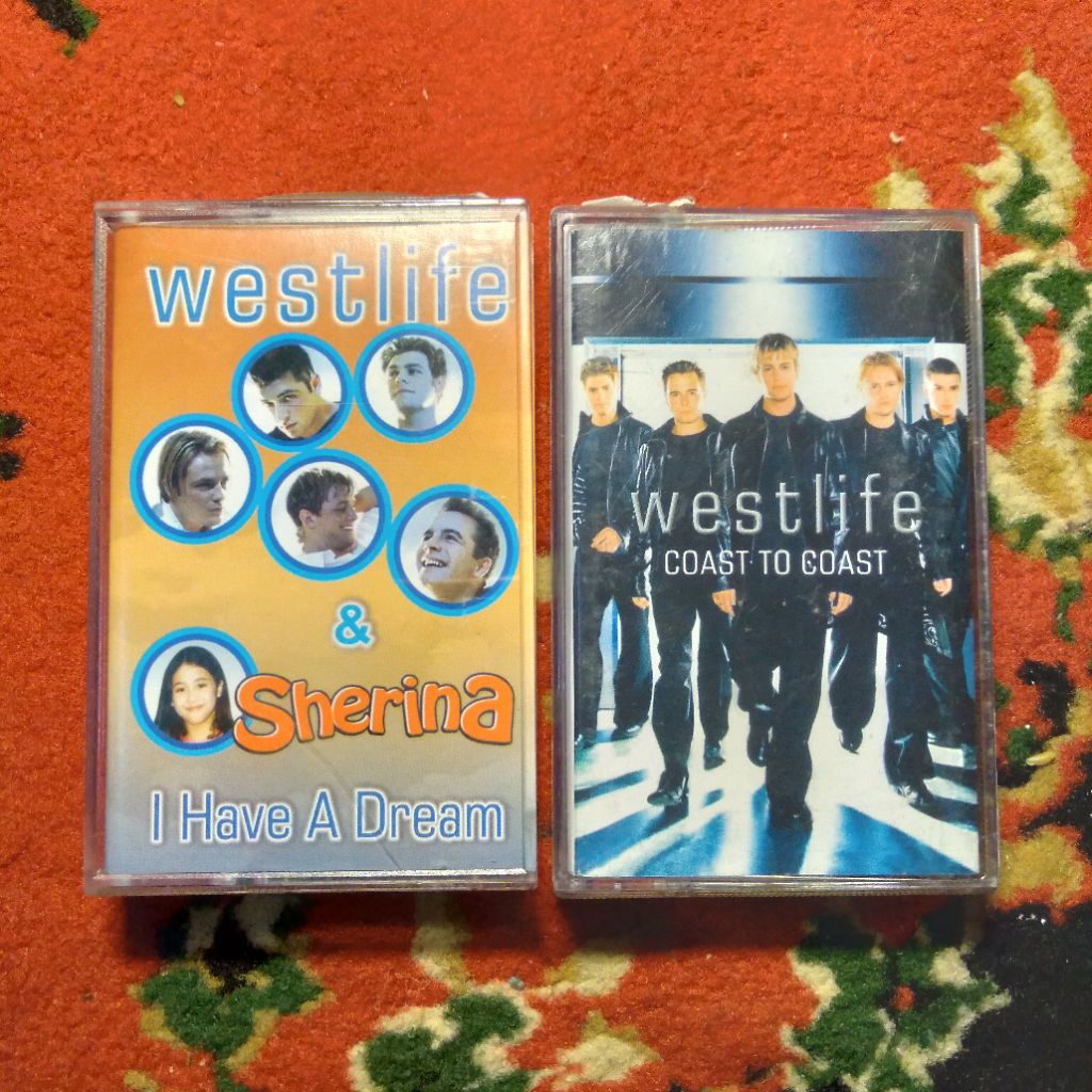 kaset pita westlife coast to coast dan sherina (sepaket)