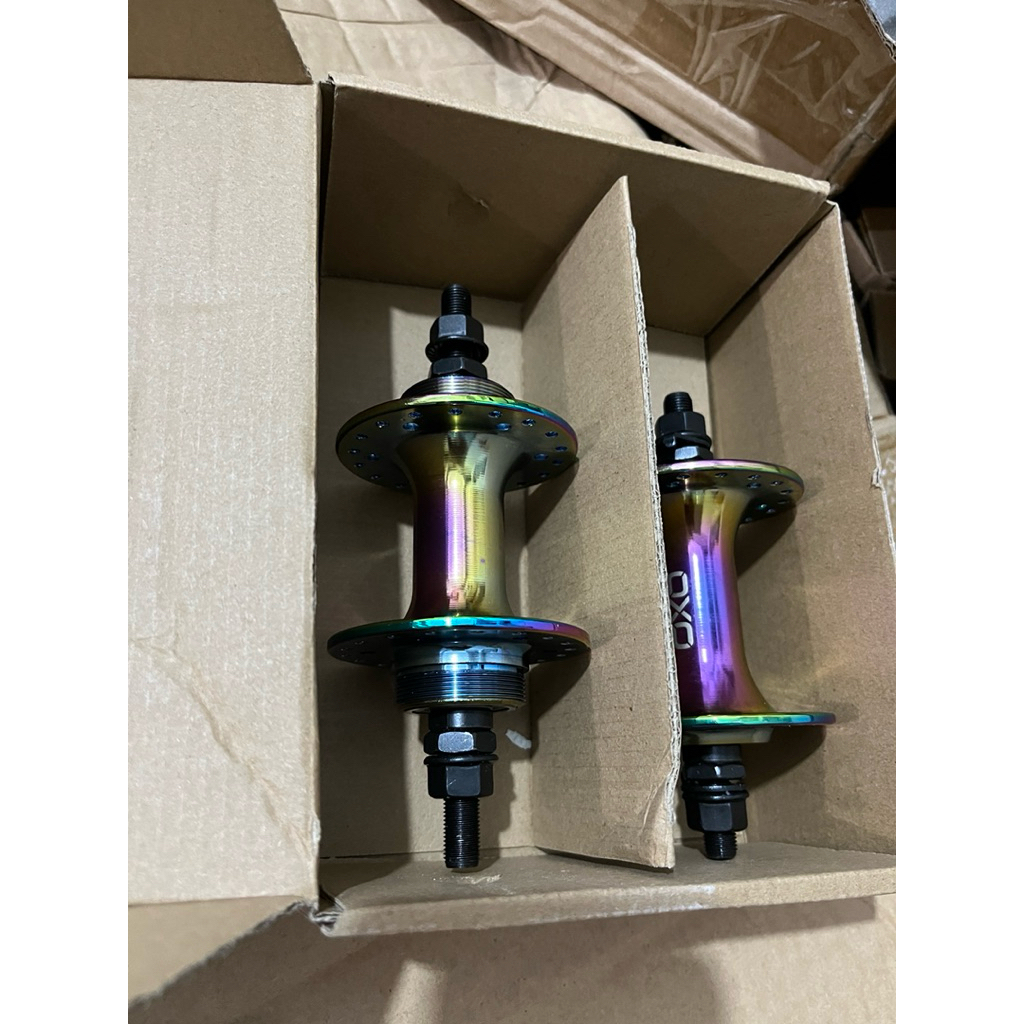 Hub Freehub Oxo 36Hole Alloy Bearing Single Speed Bmx Fixie Rainbow Pelangi Double Drat Ulir Co