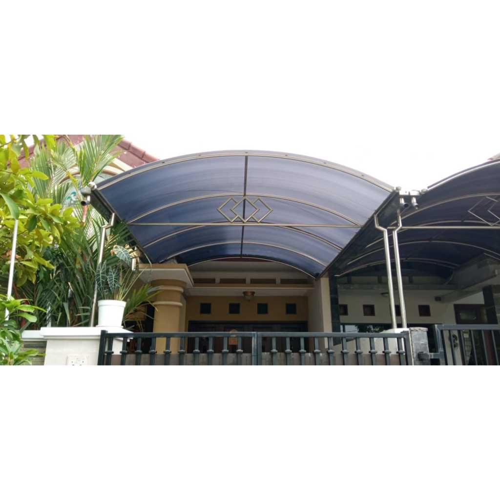 Kanopi Poly Lengkung Modern