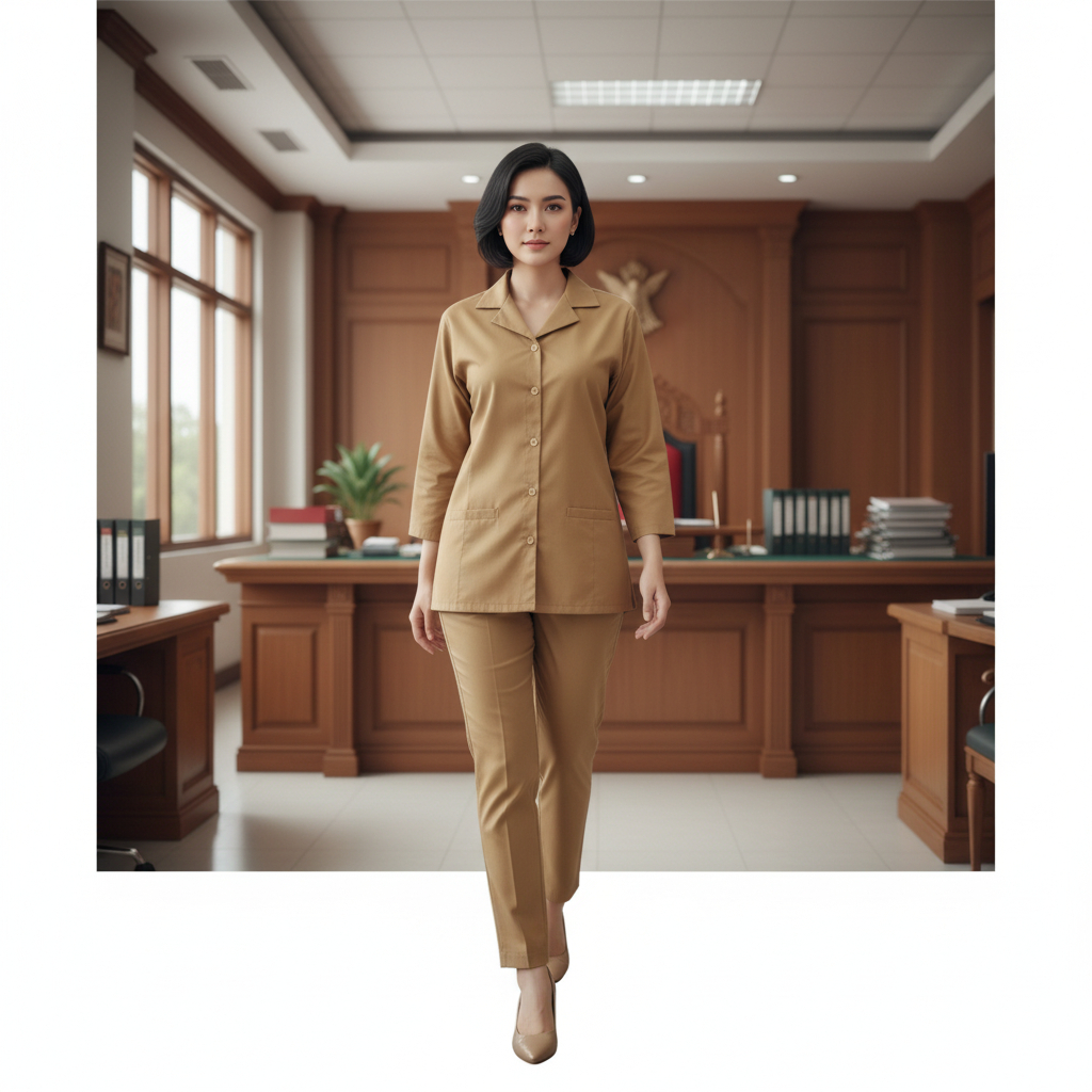 Gajah Muda Seragam Pns Pemda Pria Wanita Baju Pdh Pegawai Negeri Baju Guru Pns Pemda Khaki Muda Tbk