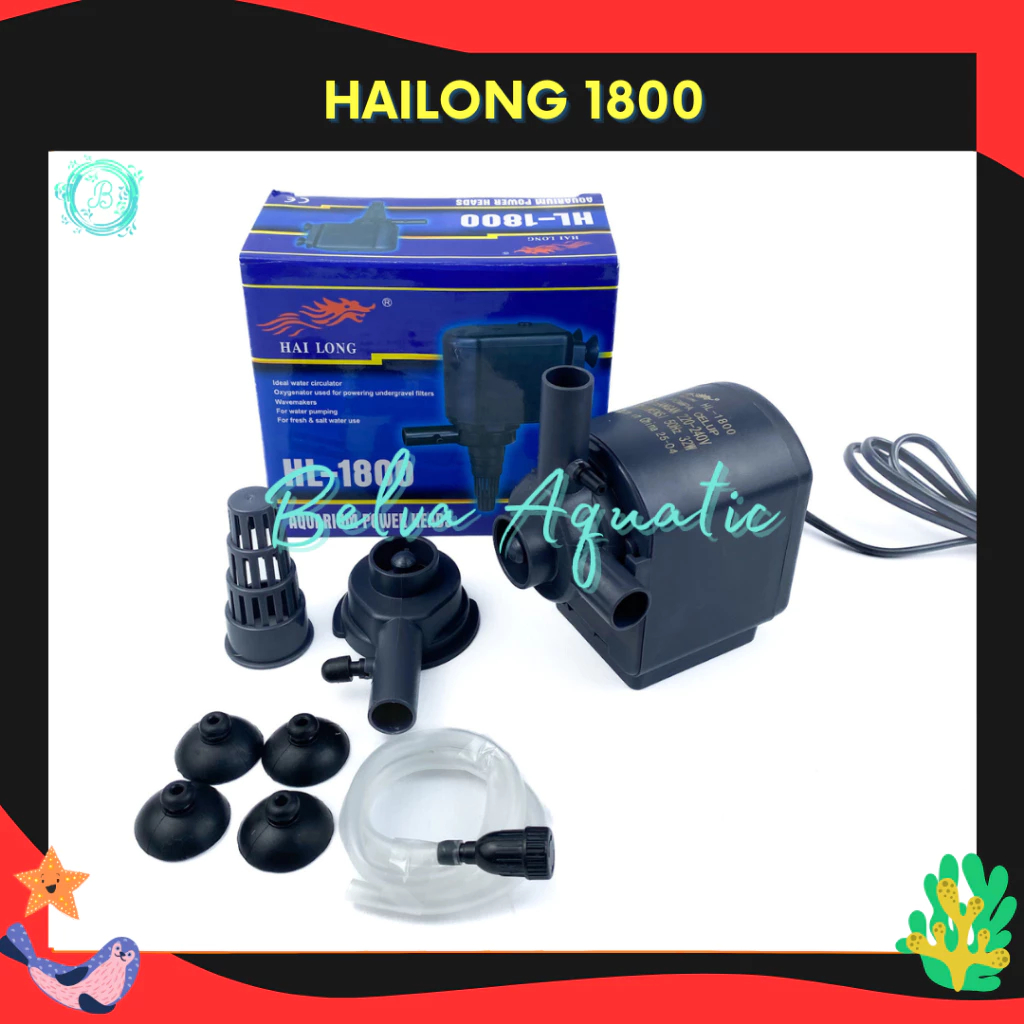 Hailong HL-1800 Hai Long HL 1800 Pompa Celup Pompa Aquarium Pompa Hidroponik