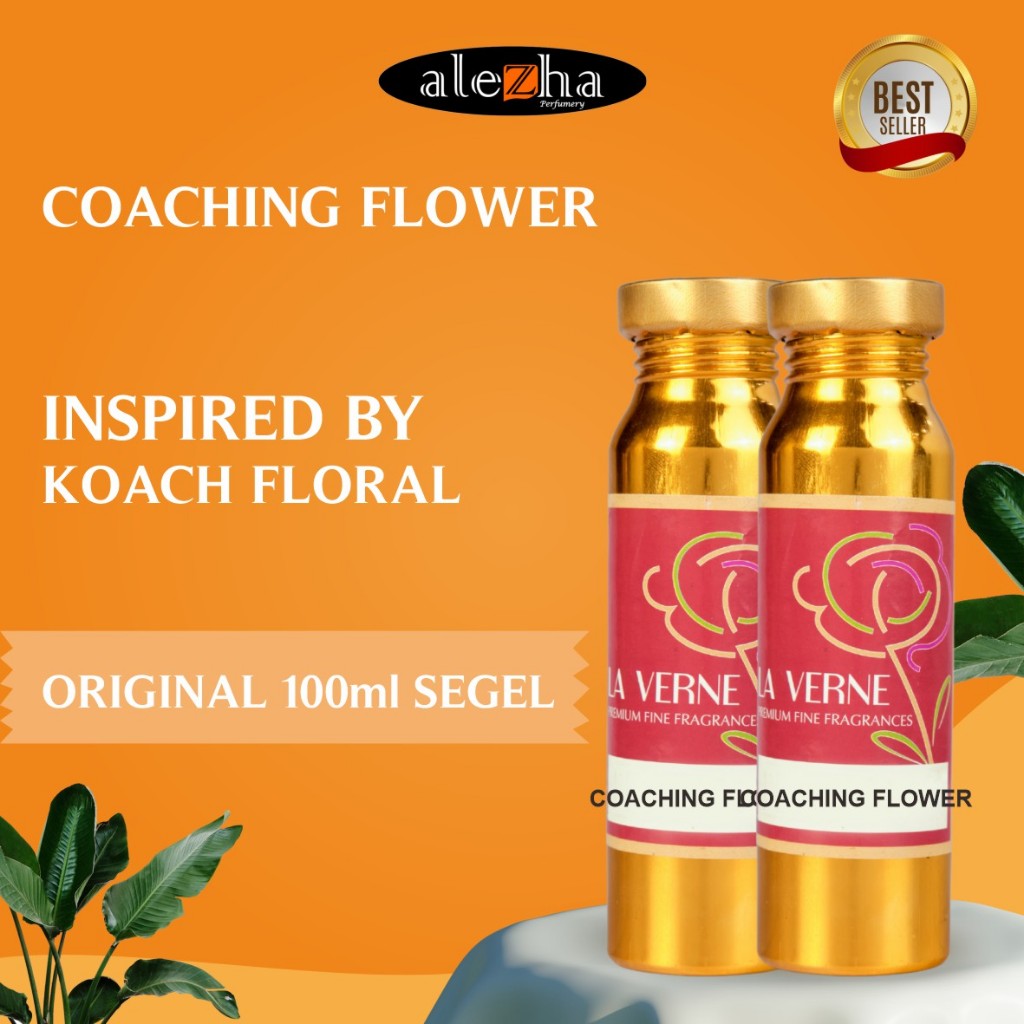 Bibit Parfum Murni COACHING FLOWER (LA VERNE) 100ml SEGEL