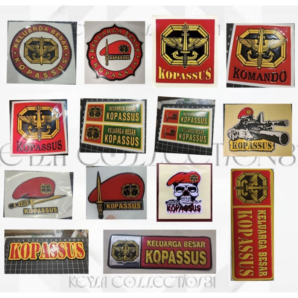 STIKER EMBOS LOGO KOPASSUS