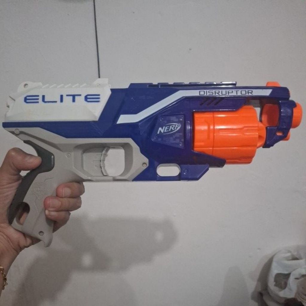 Preloved Mainan tembakan Nerf Elite Shoot Gun Tembakan Anak anak