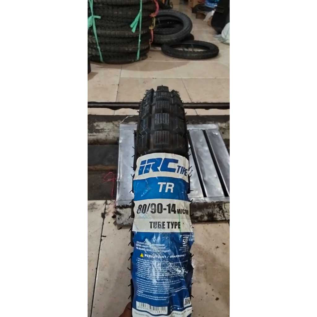 Ban luar IRC 80/90-14 80/90 ring 14 Merk IRC motif trail non tubles