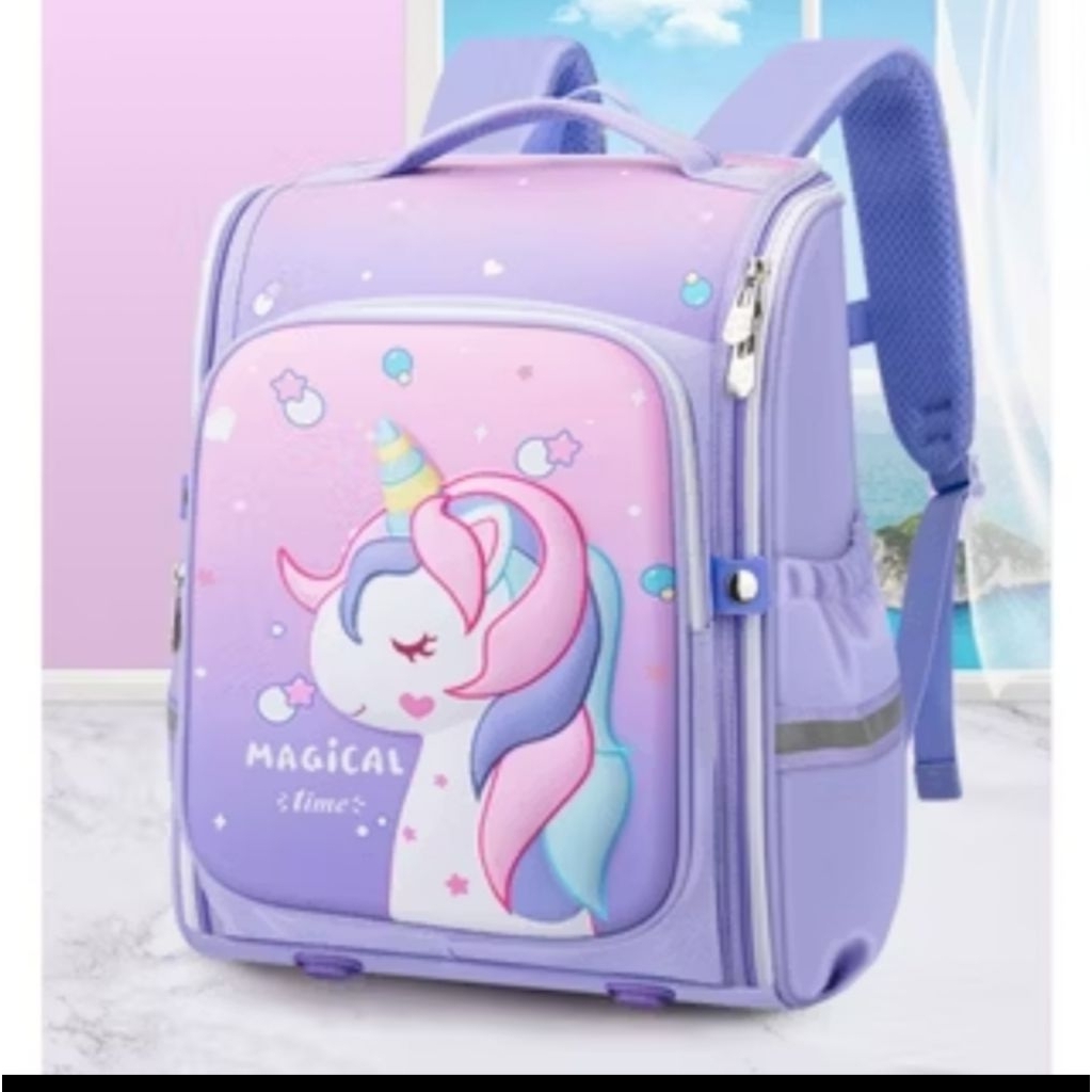 Tas ransel unicorn anak import backpack anak motif unicorn