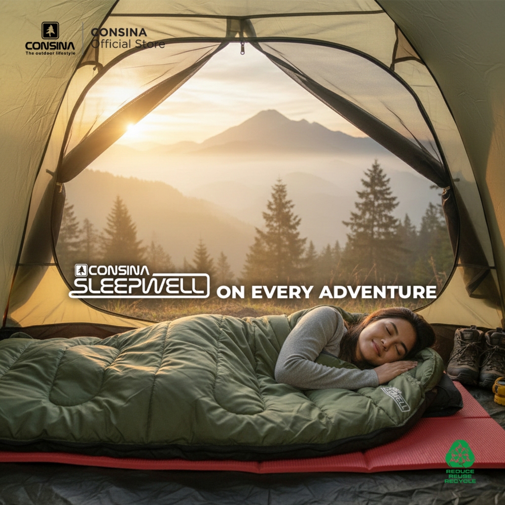 Consina Sleep Well Sleeping Bag Kantung Tidur Gunung | Outdoor Expedition Hiking Camping