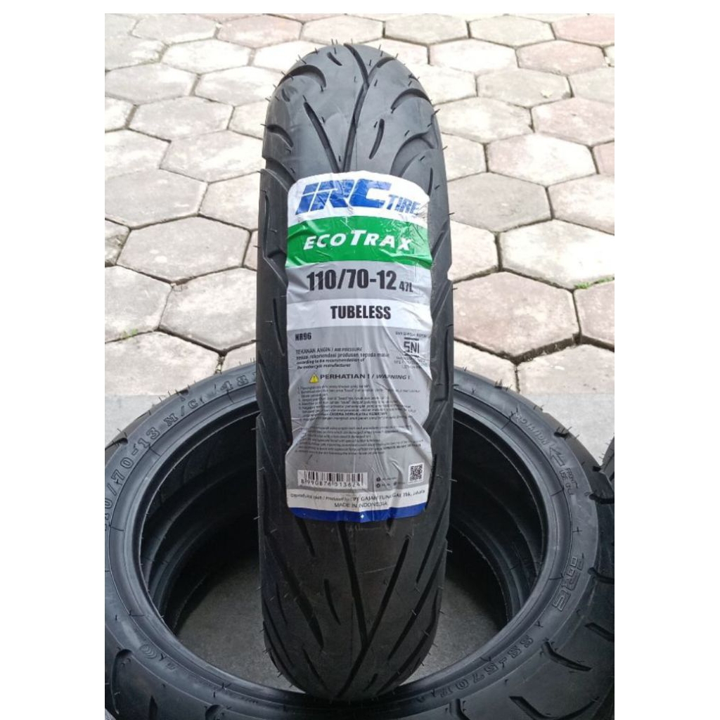Ban motor Fazzio 110/70-12 ecotrak IRC. untuk ban depan & belakang motor fazzio .