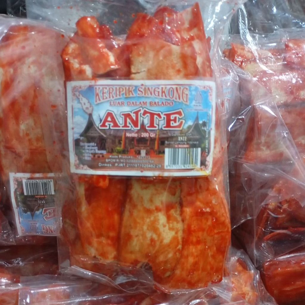 Keripik Balado Ante 200gr / Keripik Singkong Ante
