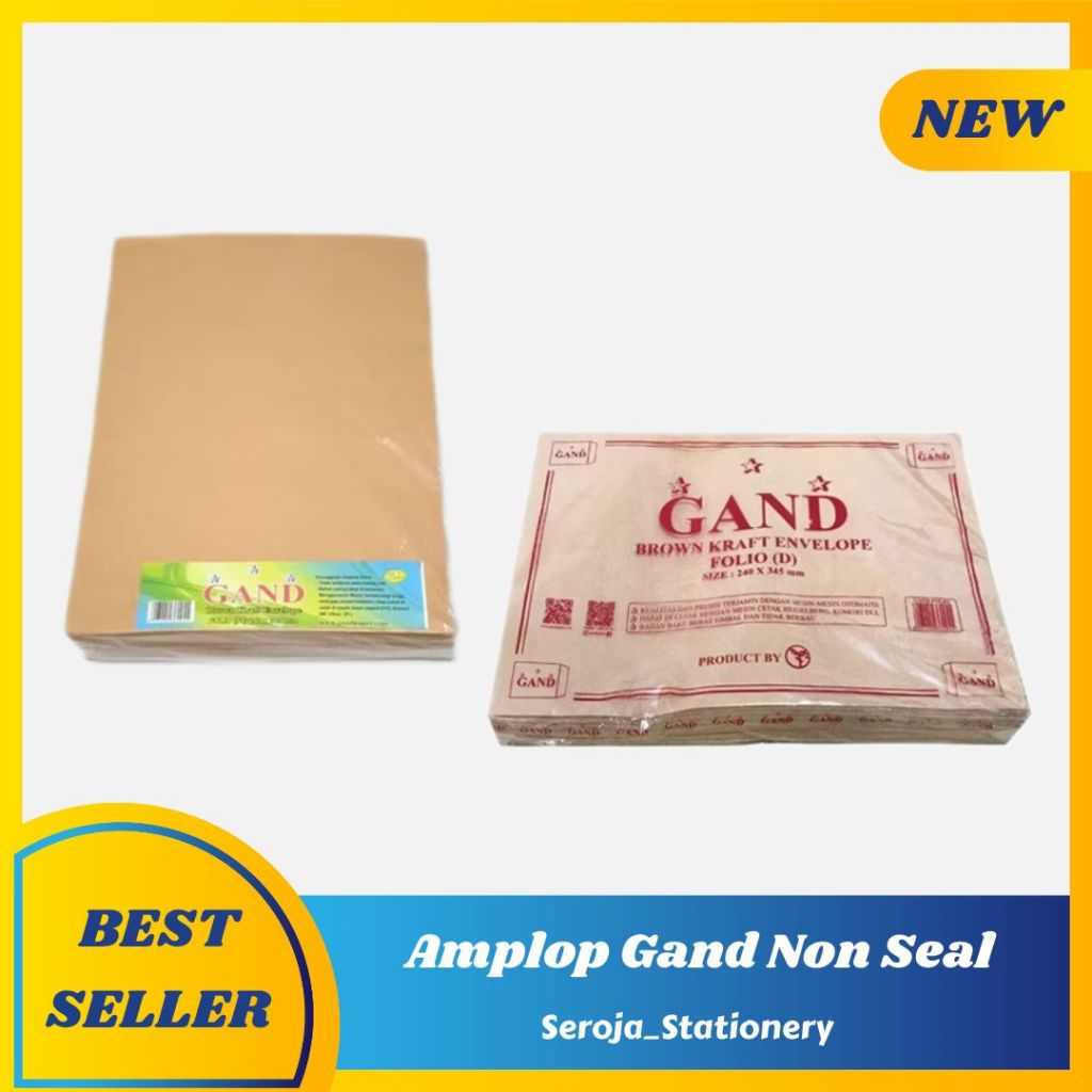 Amplop Coklat Gand A4 | F4 / Folio 1 Pack ( 100 Lembar )
