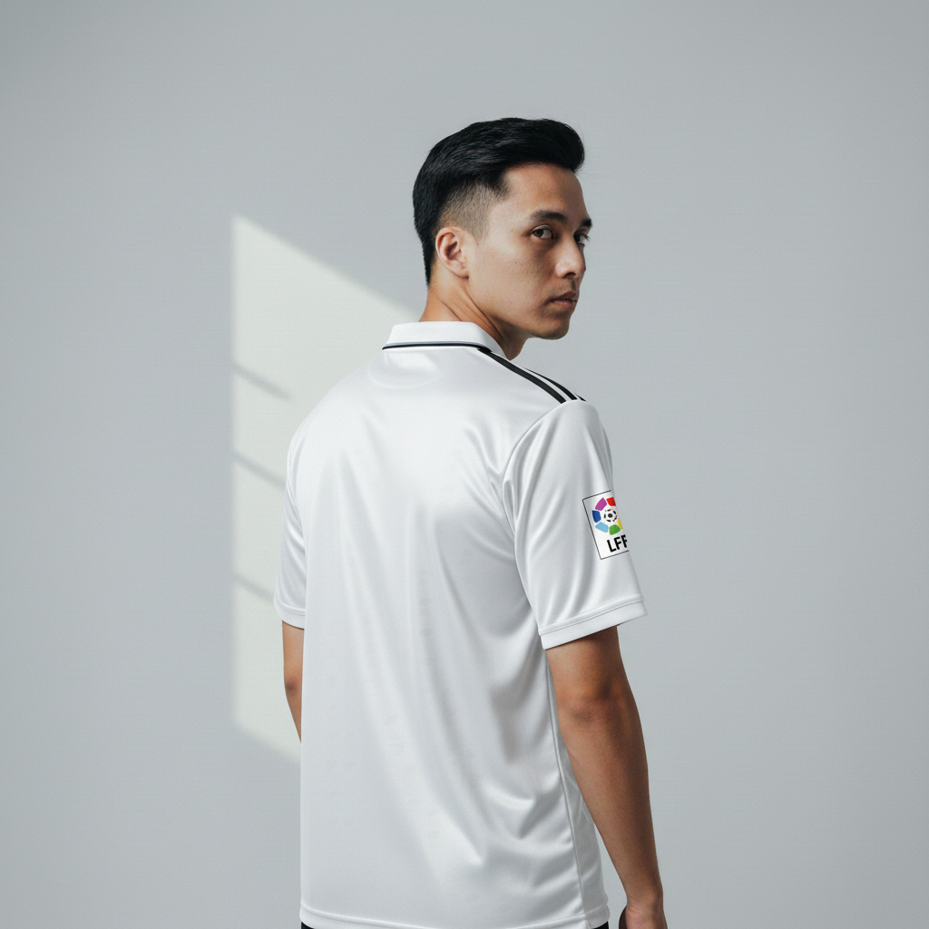 ATHLETIC SPORTWEAR - Jersey Vintage Bola Fantasy Real Madrid Home 2008-09 Fullprinting Casual - Atas