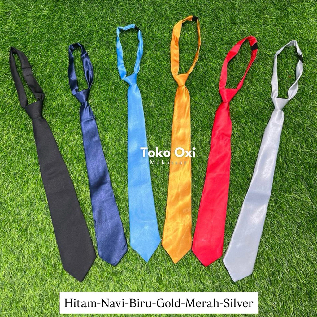 DASI INSTAN PAKAI PEREKAT DASI HITAM DASI MERAH DASI NAVI DASI KUNING DASI GOLD