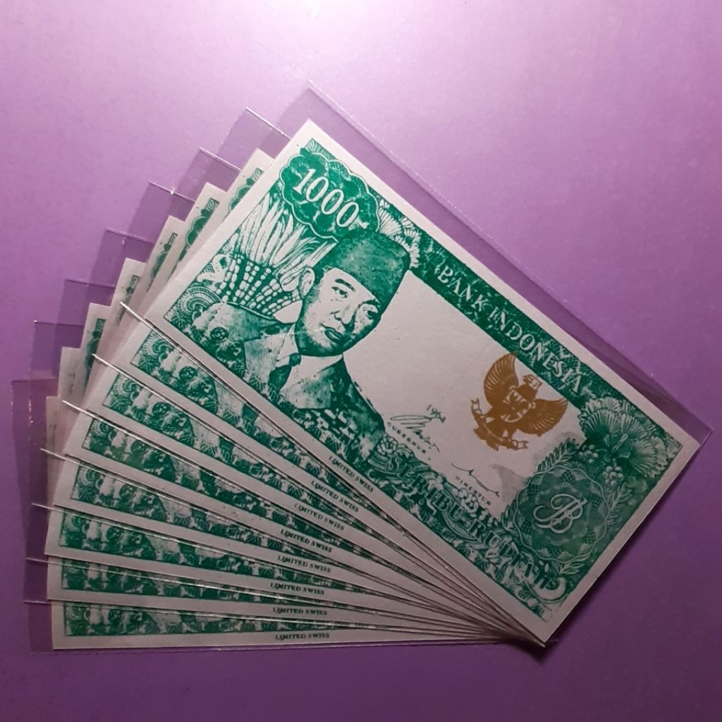 uang 1000 rupiah sukarno tahun 1964 REPLICA atau tiruan