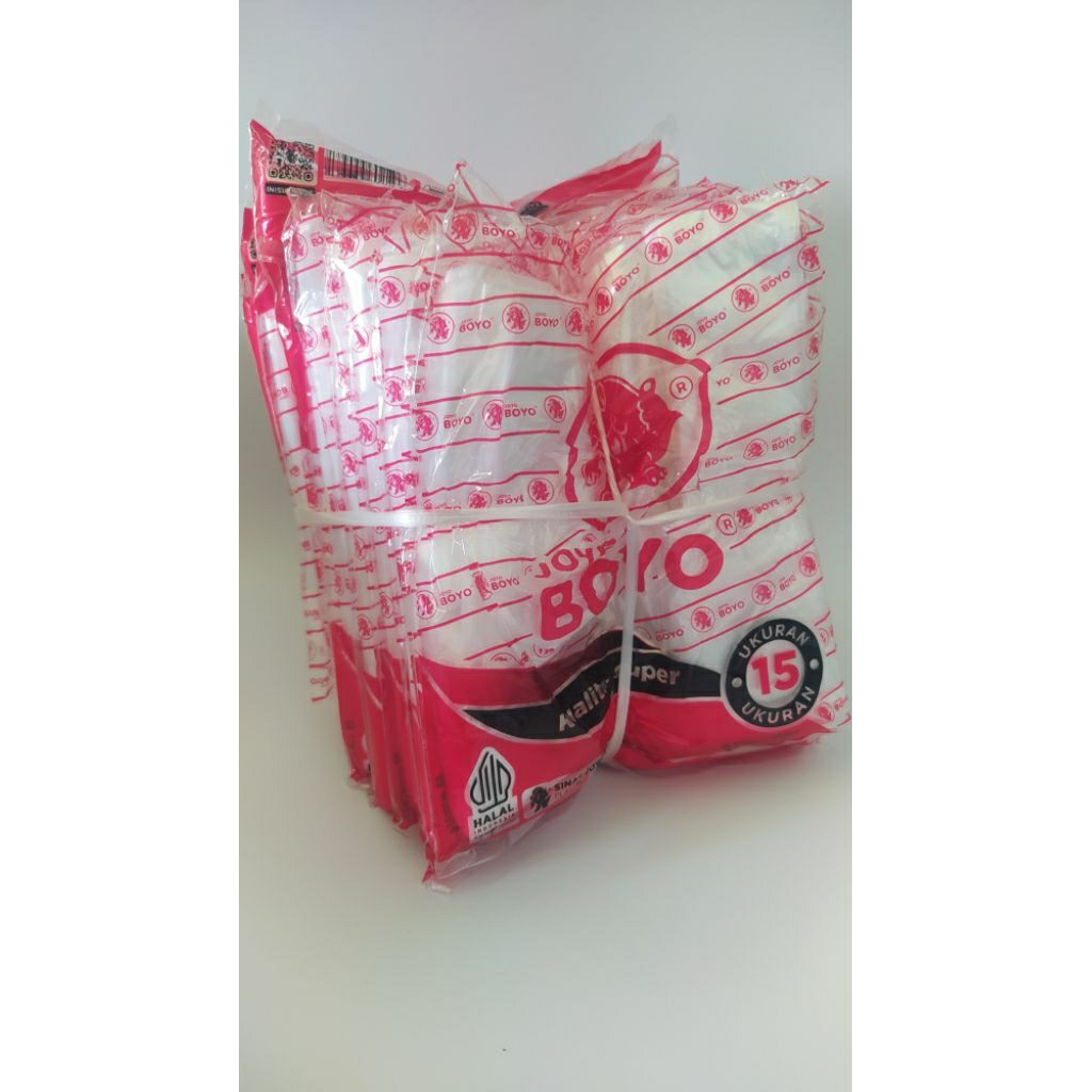 10pack Joyo Boyo 15 HD kantong plastik bening tebal