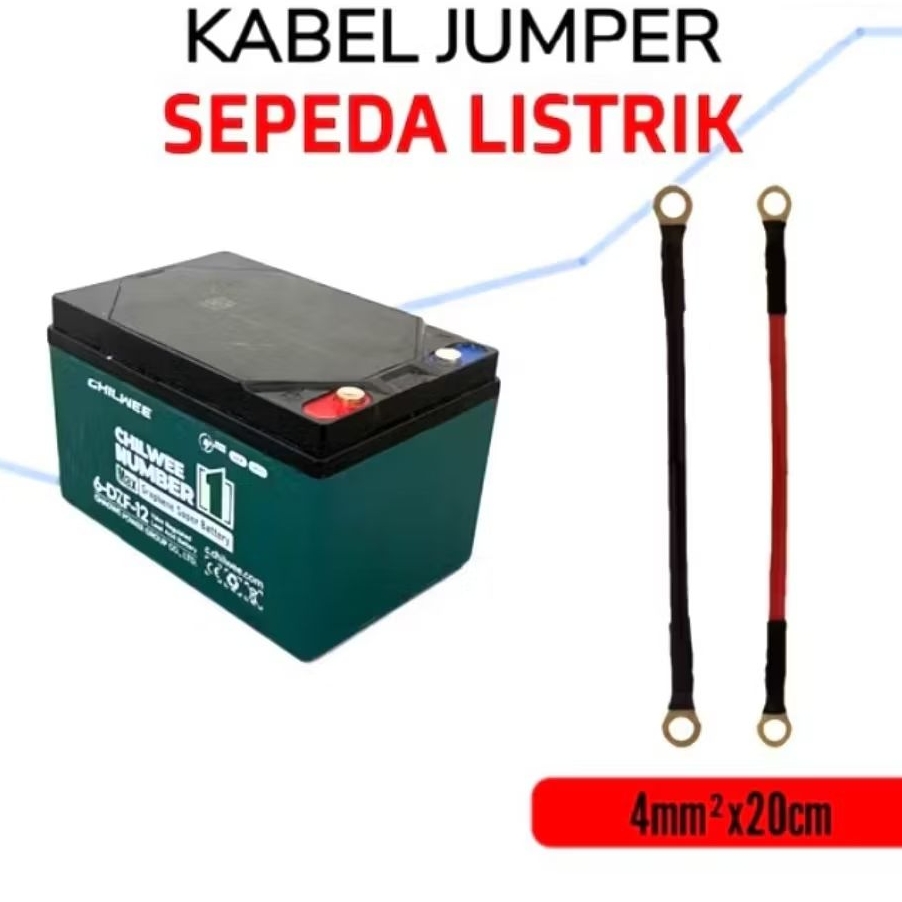 Kabel Jumper sepeda listrik motor listrik Kabel aki sepeda motor listrik