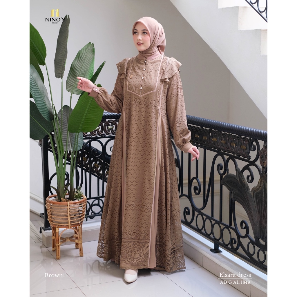 Ninos - Ninos Elsara / Gamis Ninos Premium / Nino's Design / Gamis Mewah Lebaran 2026