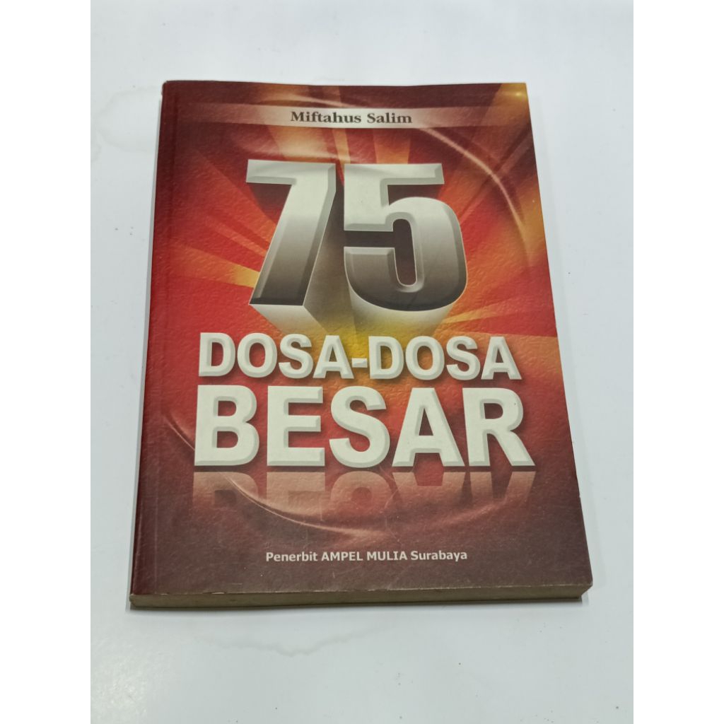 Buku 75 Dosa Dosa Besar Miftahus Salim