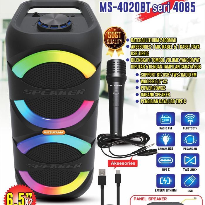 MITSUYAMA SPEAKER BLUETOTH MITSUYAMA SERIES 4085 SPEAKER AKTIV MS-4020BT SPEAKER PORTABLE
