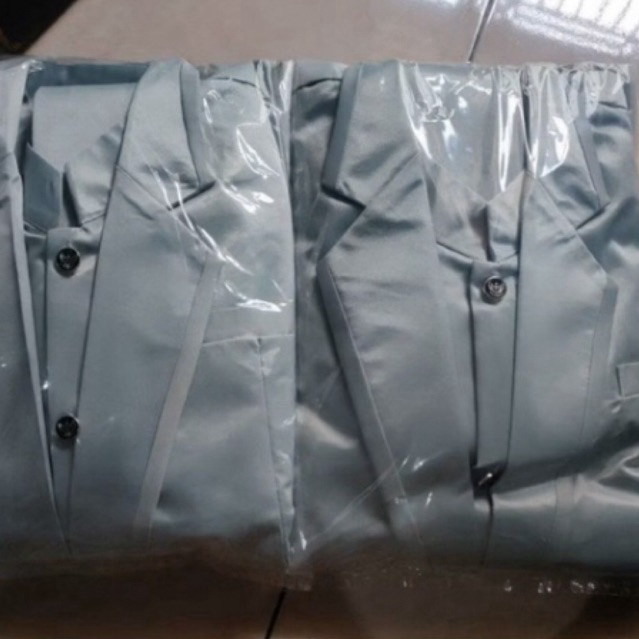 Jas pengantin silver uk L