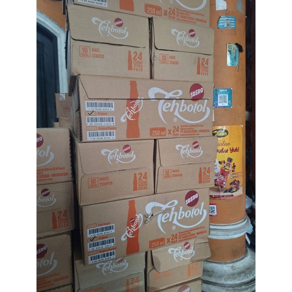 TEH BOTOL SOSRO KOTAK 250 ML