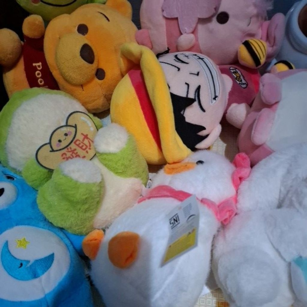 Boneka Lucu Timezone funifun ohsome murah obral luffy cinnamoroll sanrio pooh penguin we care bears 