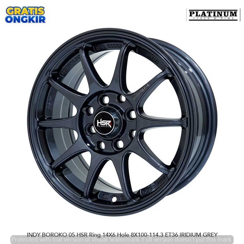 Velg mobil R14 hsr indy lebar 6 | velg racing r14 mobil brio ayla vios karimun xenia carry kijang