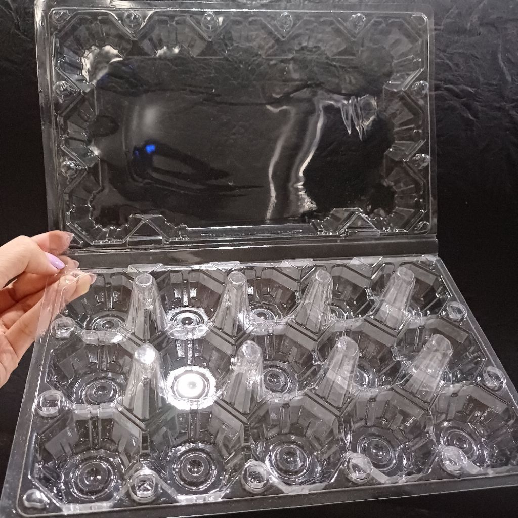 [READY STOCK] Mika Tray Telur isi 10 dan 15 Dengan Pengunci / Wadah Telur Mika isi 10 dan 15/ Mika t