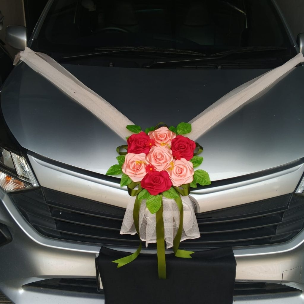 AC40 Bunga mobil pengantin / Buket bunga satin/ buket bunga