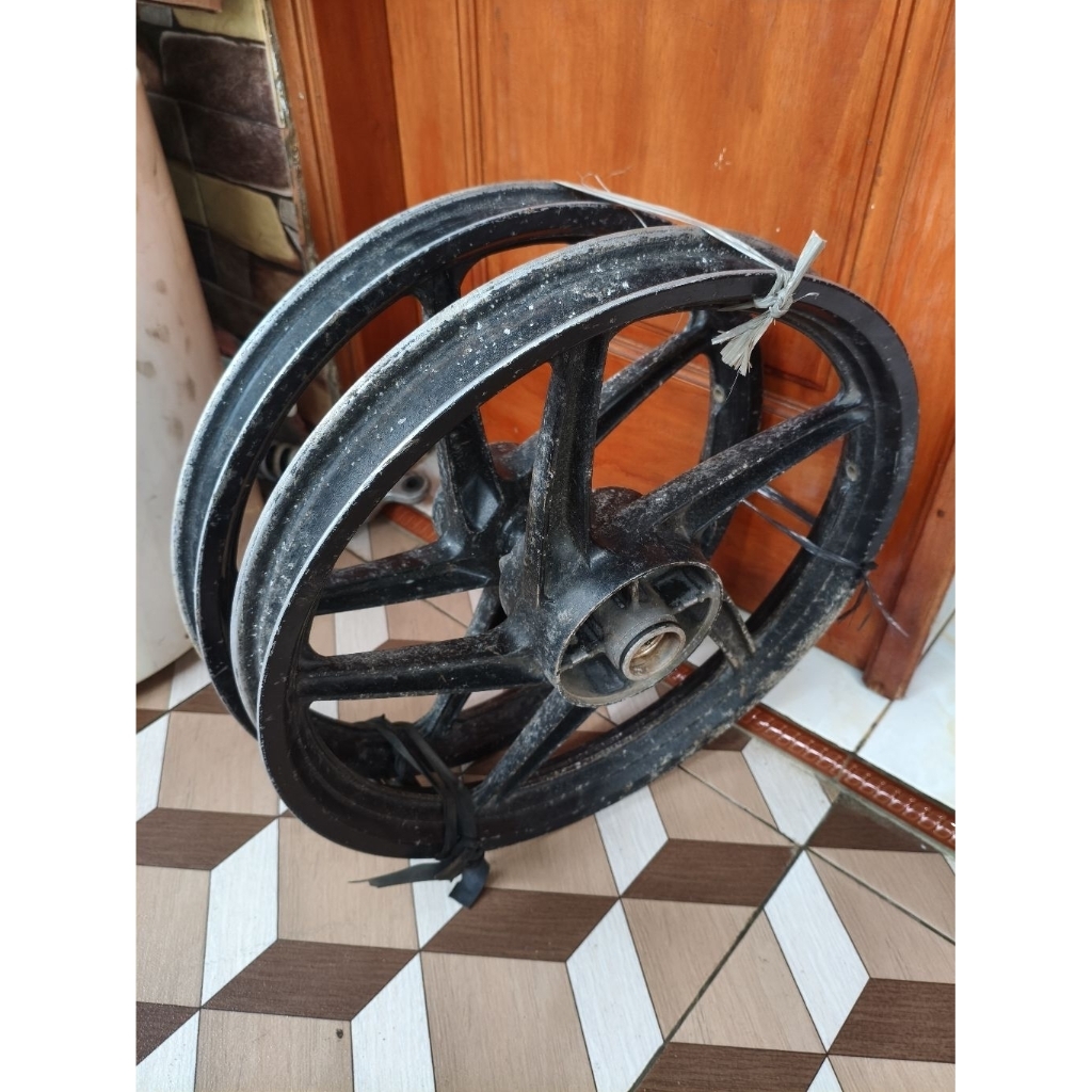 velg velg racing resing depan belakang honda supra x 125 x125 dd double disc pnp blade new piringan 