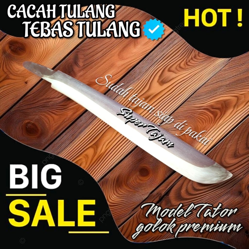 TEBAS TULANG CACAH TULANG MODEL TATOR GOLOK PREMIUM PERKAKAS SERBAGUNA