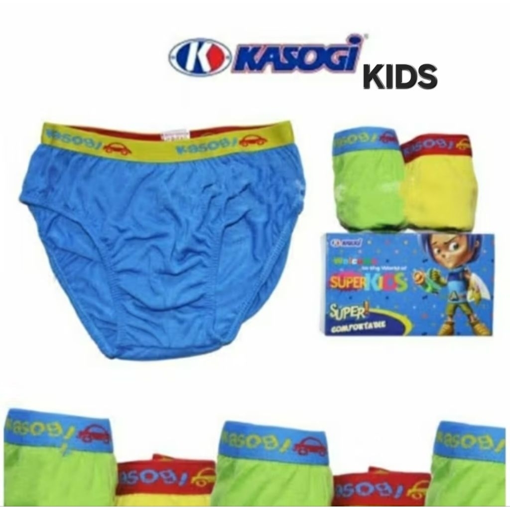 Celana Dalam Anak KASOGI SUPERKIDS ( 3 Biji ) M L XL