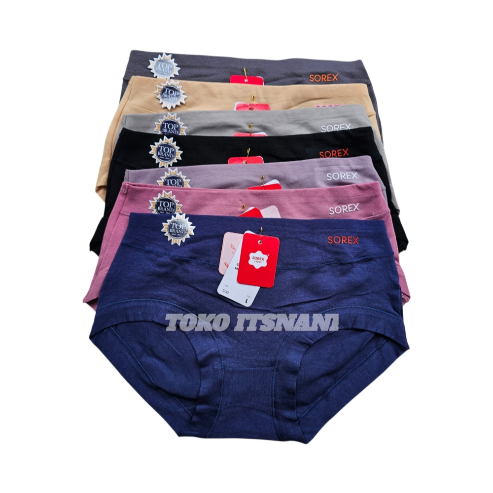 [ PROMO 6PCS ] Cd Sorex 1232 - Celana Dalam Wanita Sorex 1251 Katun Super Soft