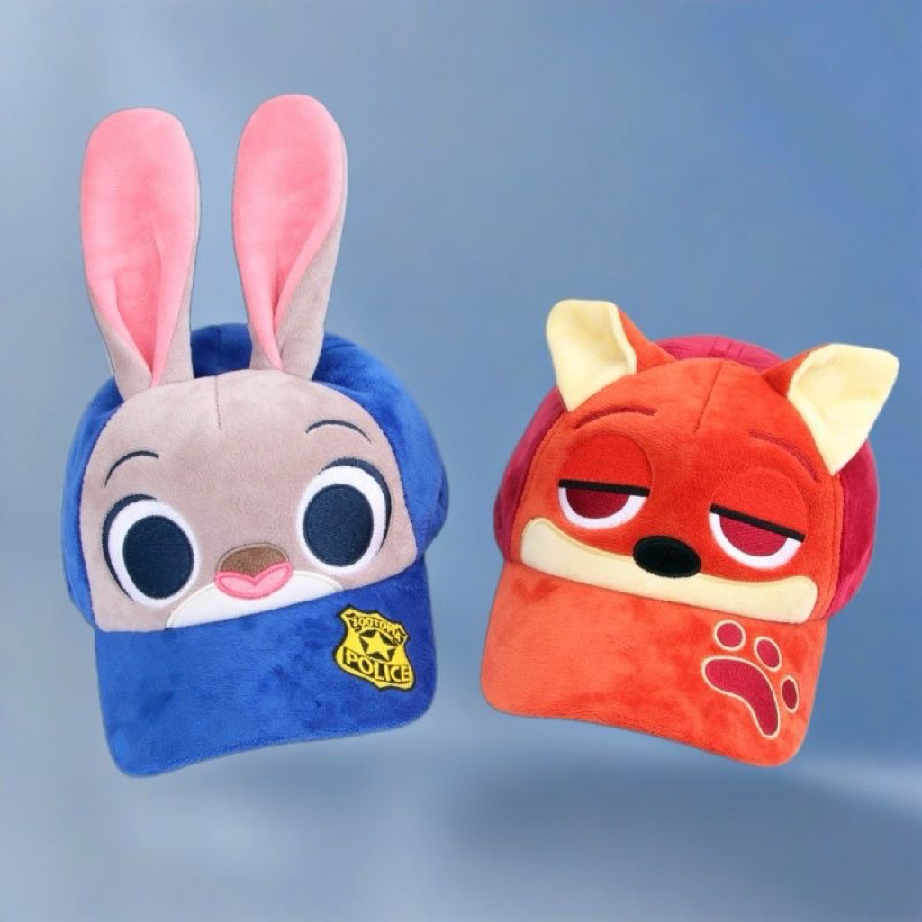 [PREORDER] Topi Baseball Zootopia Judy & Nick – Topi Lucu dengan Telinga Plush