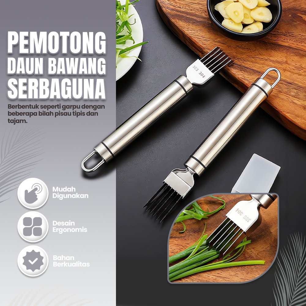 Baja tahan karat 316 pemotong serut bawang untuk rumah tangga super halus pisau bawang bawang daun s