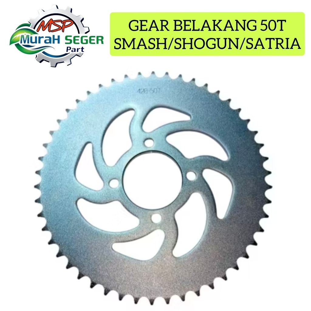 GEAR GIR SET 50T SMASH SHOGUN TORNADO 50T GEAR DEPAN BELAKANG 12T / 50T