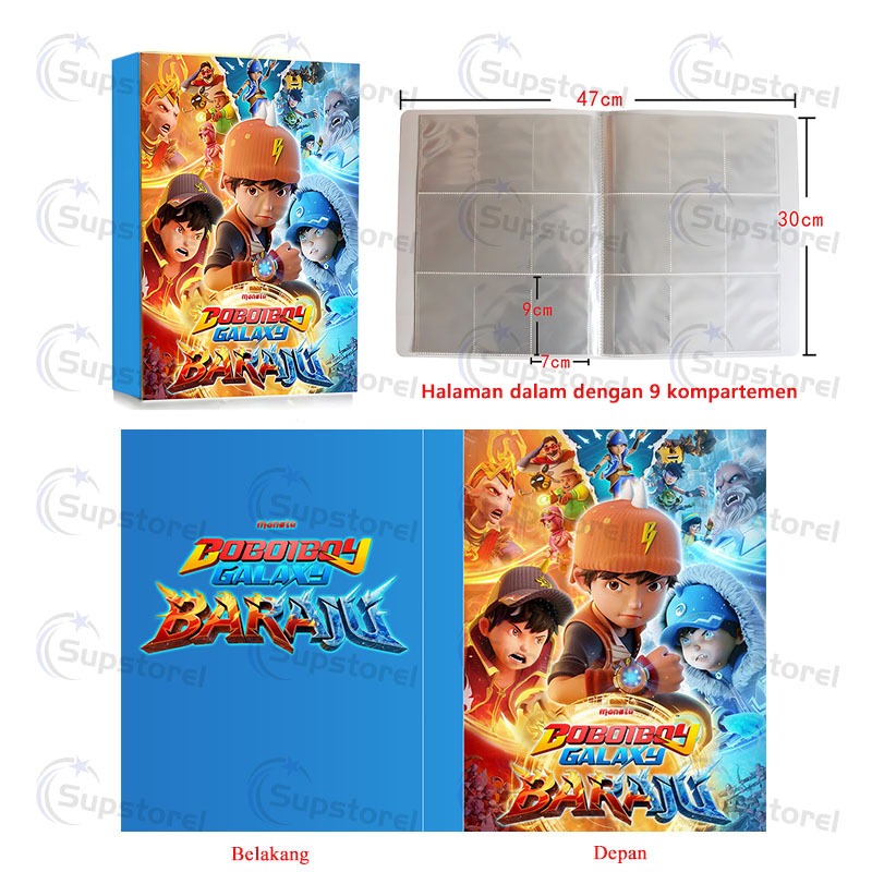 BoBoiBoy Album 240PCS/432PCS BoBoiBoy Album Kartu BoBoiBoy Galaxy Baraju Album Kartu - Hobi Koleksi 