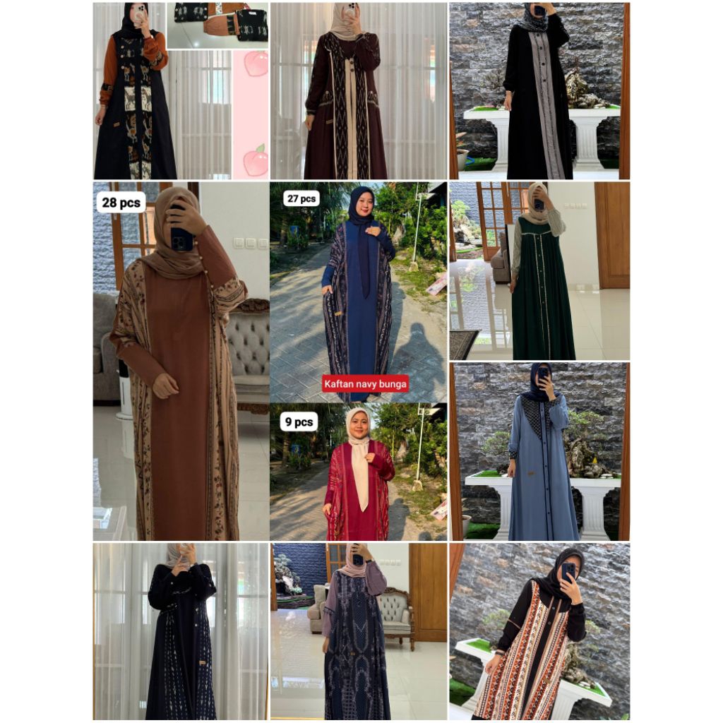 (((READY SIAP KIRIM))) NEW DRESS ORIGINAL BY NADHEEFA/KAFTAN NADHEEFA