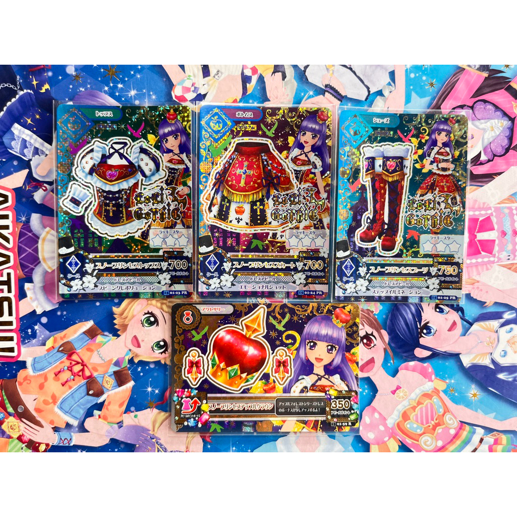 Kartu Aikatsu Premium Sumire Hikami Snow Princess Snow White Set Original Langka Rare Official Japan