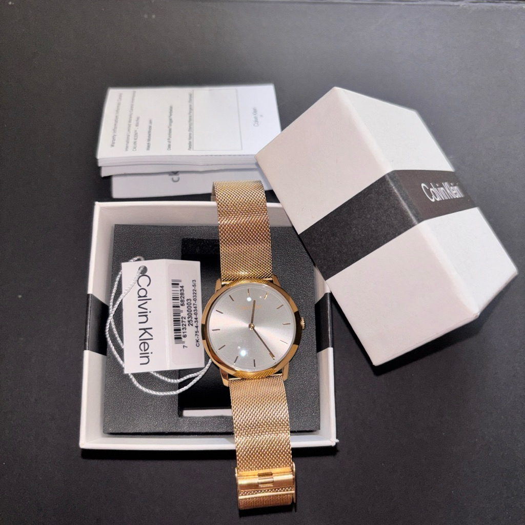 JAM TANGAN CALVIN KLEIN 25300003 GOLD PRELOVED