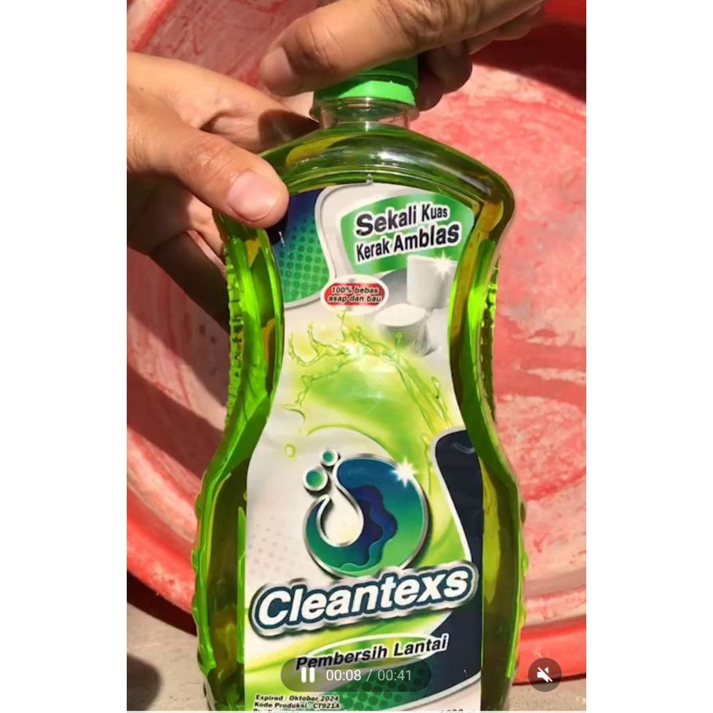 CLEAN TEXS / CLEAN-TEXS / CLEAN TEX 1 liter 1000ml Porcelin porselin pembersih kerak lantai kamar ma