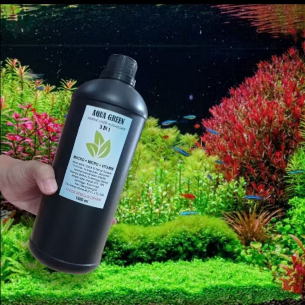 Pupuk cair 3 in 1 Aqua Green 1000ml / 1 liter kebutuhan aquascape