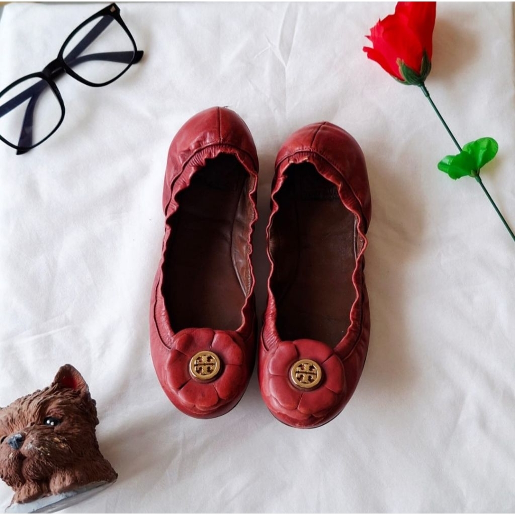 STOK HANYA 1| Jual ORI Sepatu Prelove Tory Burch Shelby Flat