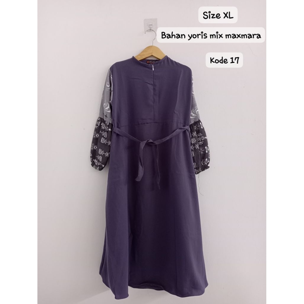 baju muslim anak polos mix motif bahan maxmara