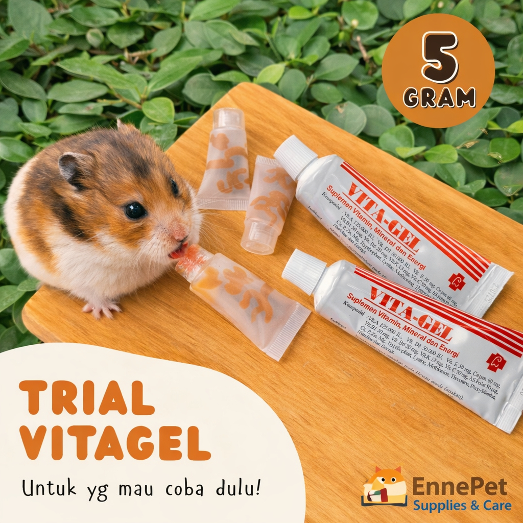 VITAGEL [5GR] Vitamin Hamster Kucing Anjing