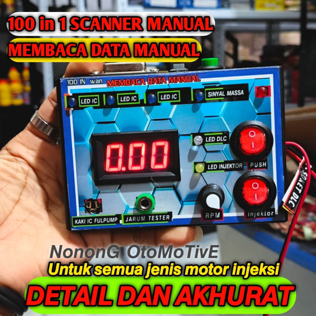 Scanner manual 100 in 1 untuk semua motor injeksi dan mobil