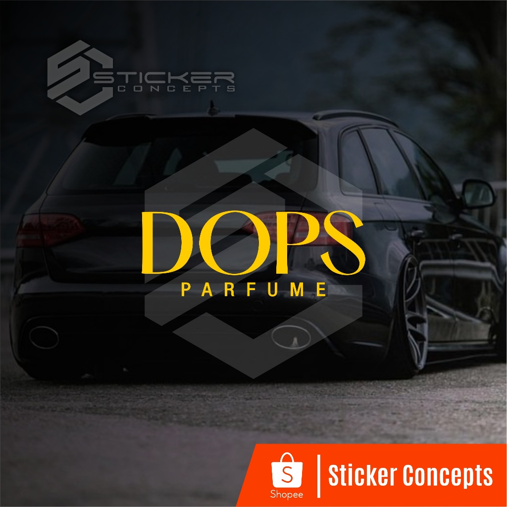 Stiker Dops Parfume untuk Mobil | cutting stiker